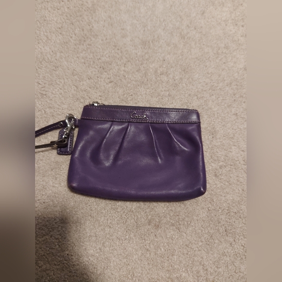 Coach Purple Wristlet - Picture 2 of 2